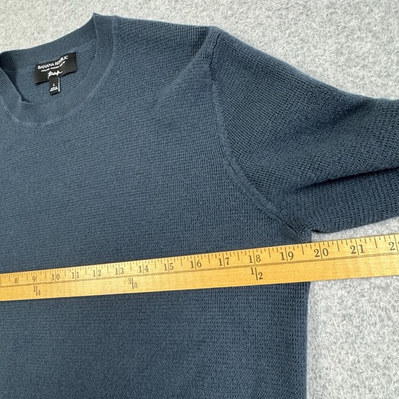 Banana Republic Italian Merino Wool Baruffa Extra Fine Yarn Sweater Mens Large‎ - Picture 6 of 8